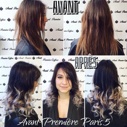 coloration ombre hair, hair contouring tendance